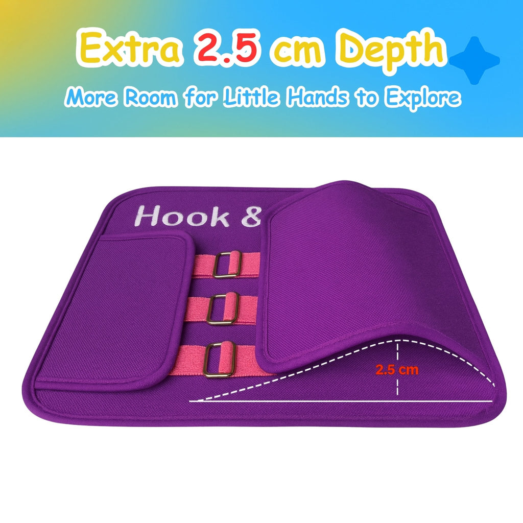 PeekaPlay 5-in-1 Busy Board — Montessori Life Skills Toy