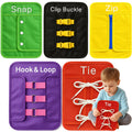 Fine Motor Skills Toy, 5-in-1 Montessori Busy Board, Ages 3+