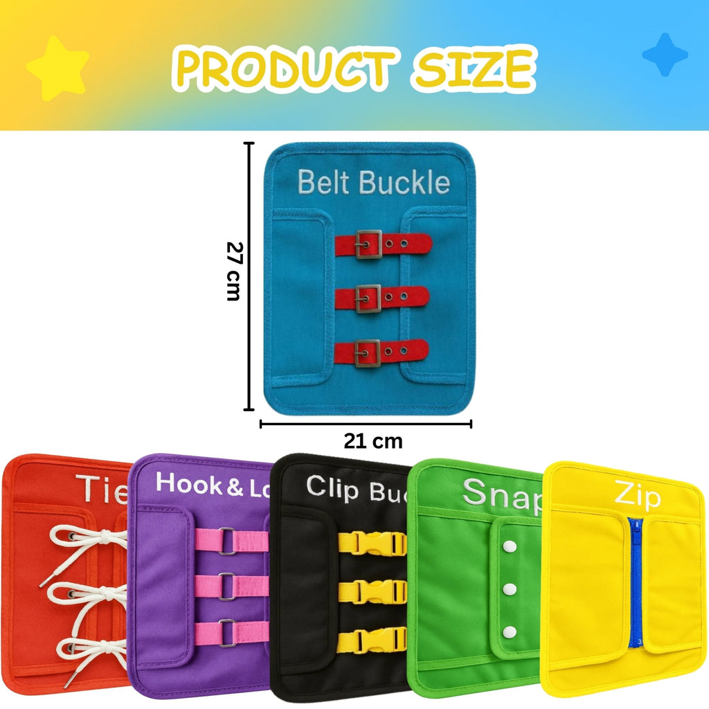 PeekaPlay 8-in-1 Busy Board — Montessori Life Skills Toy