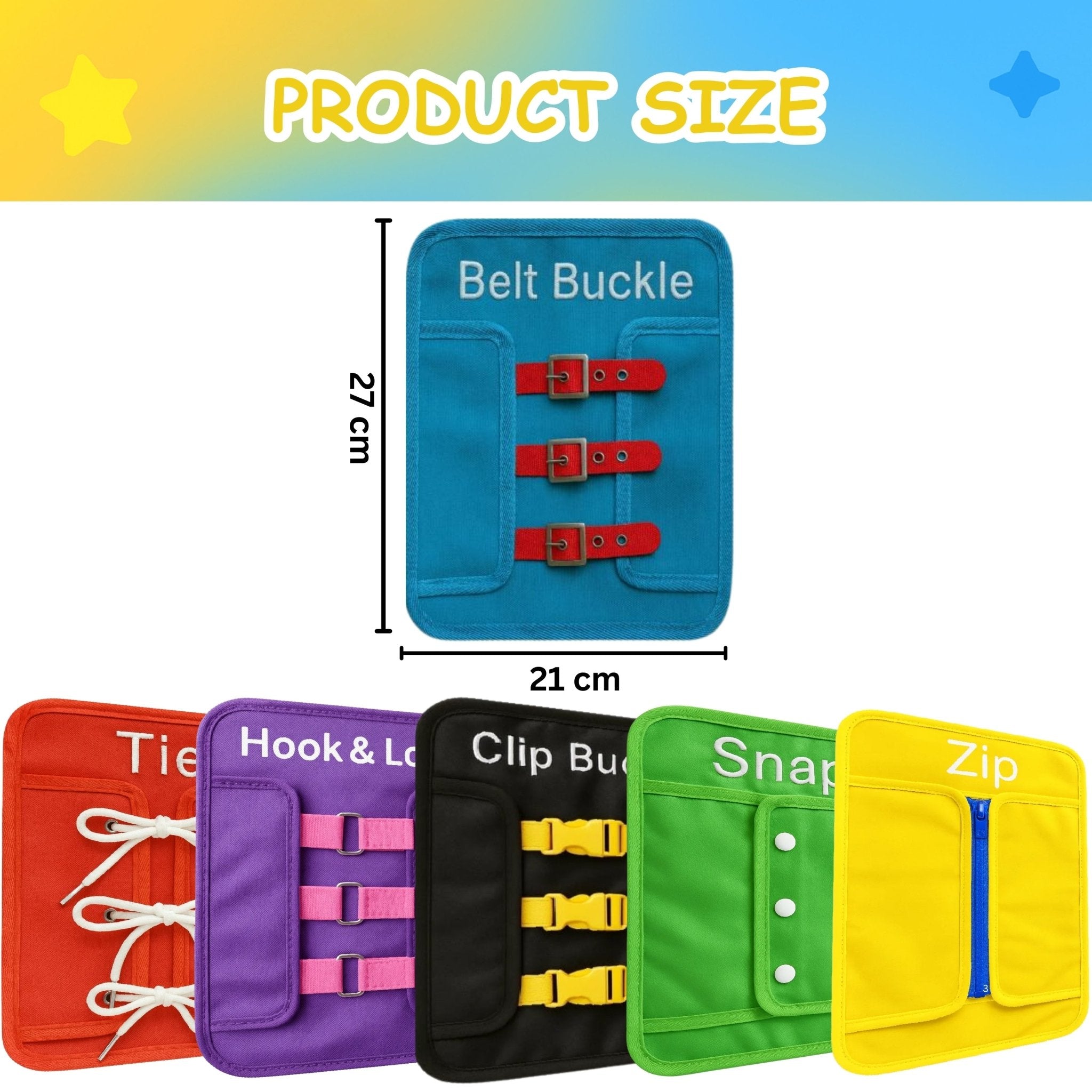 PeekaPlay 8-in-1 Busy Board — Montessori Life Skills Toy