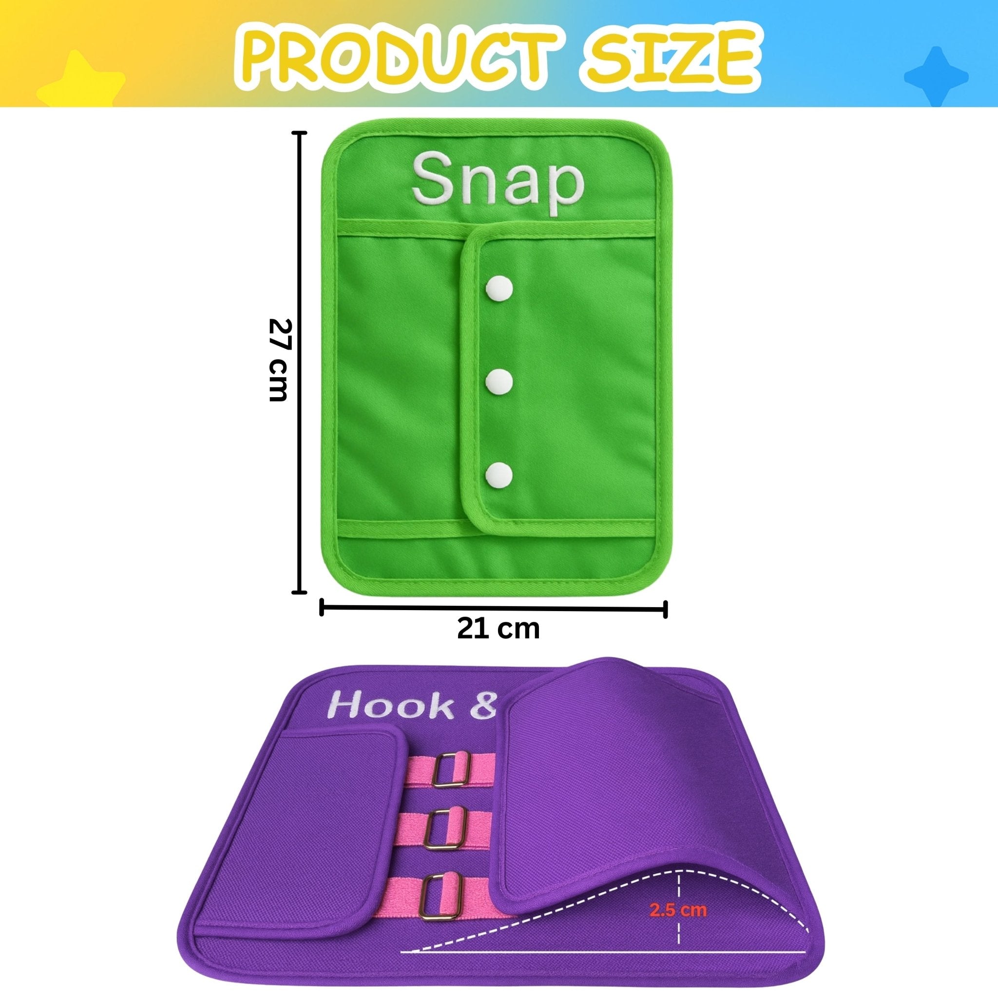PeekaPlay 8-in-1 Busy Board — Montessori Life Skills Toy