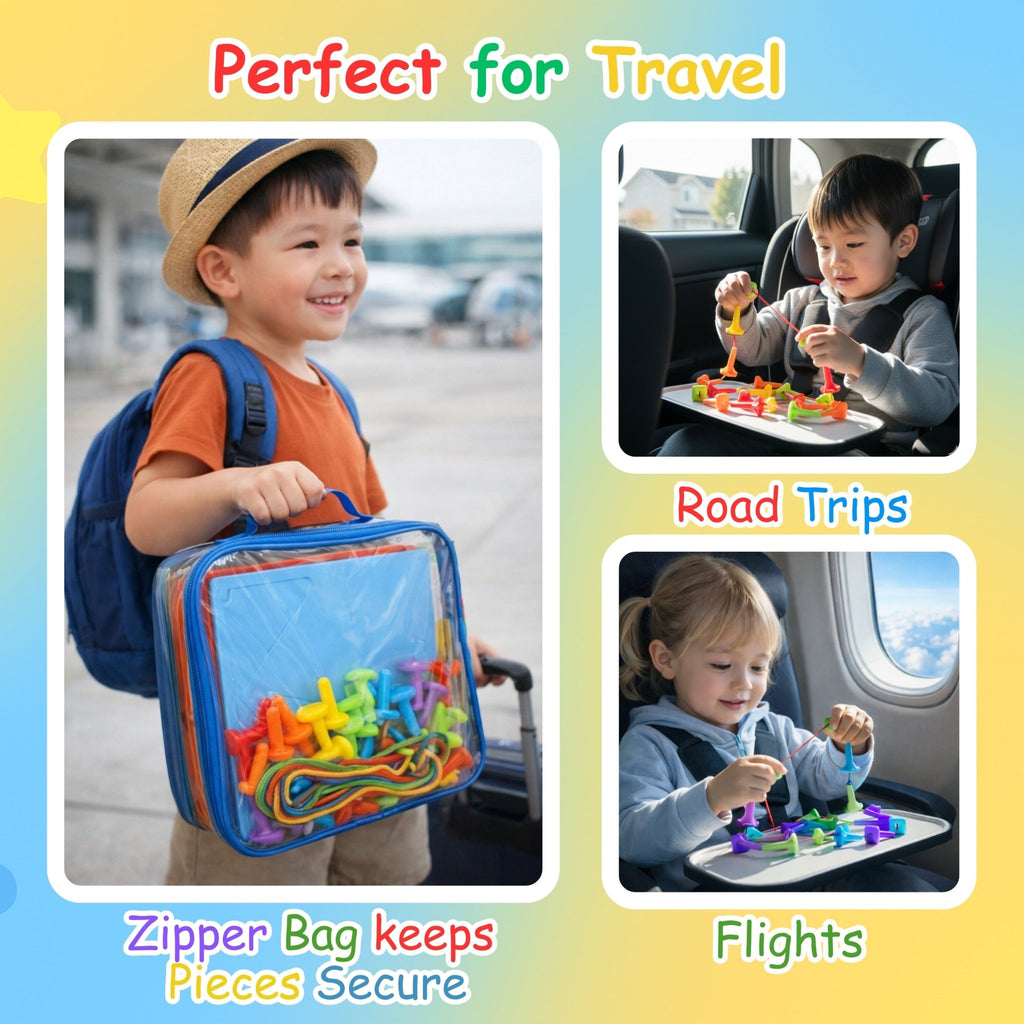 PeekaPlay Building Stacking Foam Toy Set - 73 Pcs STEM Learning Toy